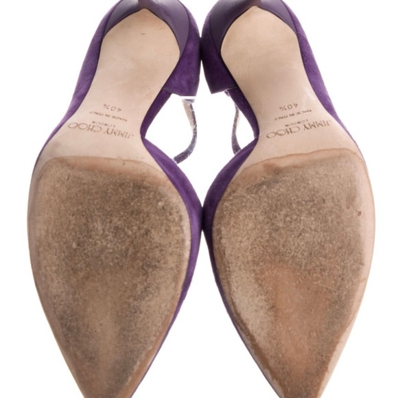 Gently used purple Jimmy Choos heels 10.5 - Picture 4 of 5